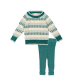 Tun Tun Evergreen/Oatmeal Mason Set