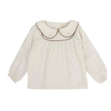 Analogie Cream/Misty Oat Embroidered Shirt