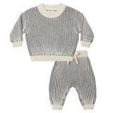 Quincy Mae Midnight Stripe Knit Set