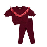 Teela Plum Fringe Set