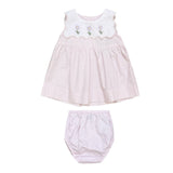 Belati Lavendar Scallop Bib Set