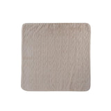 Kipp Taupe Atelier Cable Fur Blanket