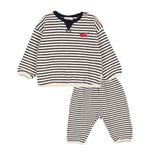 Buho Navy Soft Stripes Set