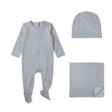 Minimoi Cloud Blue Faux Cable Knit Take Me Home Set