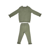 Klai Green Sally Rib Knit Set