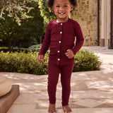Parni Burgundy Rhinestone Set