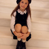 Little Parni Black Velour Jumper