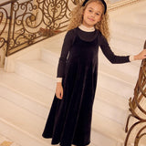 Little Parni Black Velour Maxi Jumper
