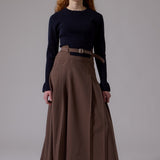 Soir Cocoa Nora Midi Skirt