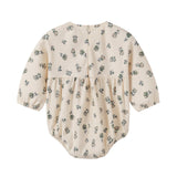 Nou Nelle Cream Corduroy Floral Romper
