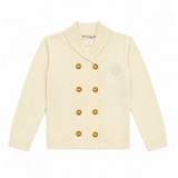 Teela Ivory Double Breasted Cardigan