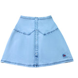 Crew Blue Denim Patch Skirt