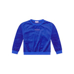 Crew Blue Velour Sweatshirt