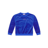 Crew Blue Velour Sweatshirt