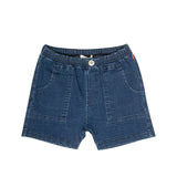 Crew Blue Pull-On Washed Jean Shorts