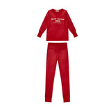 Crew Coral Terry Applique Pj's