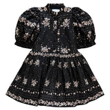 Petite Amalie Black Border Print Dress
