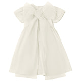 Pompomme Cream Tulle Bow Dress