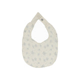 Lilette Vanilla/Blue Floral Cluster Bib