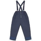 Calla Lili Blue Suspender Pants