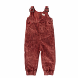Birnham On The Sea Red Wash Corduroy Overalls