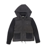 Valentina Black Knit Pocket Puffer Jacket