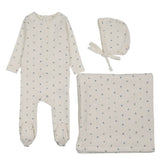 Lilette Cream/Blue Bitsy Floral Layette Set
