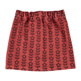 Piupiuchick Burgundy Floral Skirt