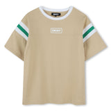 DKNY Sand With Green Stripe T-Shirt