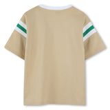 DKNY Sand With Green Stripe T-Shirt