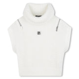 DKNY Off White Turtleneck Sweater Vest