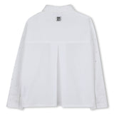 DKNY White Rhinestones Shirt