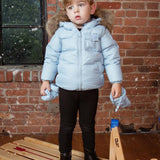 Ellabee Baby Blue Raccoon Bella Enfant Down Coat