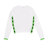 Luna Lime Kate Button Sweater