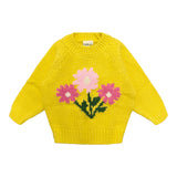 Goldie & Ace Yellow Bouquet Chunky Sweater