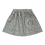 Piupiuchick Light Grey Flower Skirt
