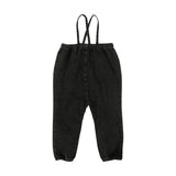 Analogie Black Bubble Suspender Pants