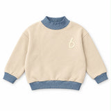 Booso Light Beige Stripes Sweatshirt