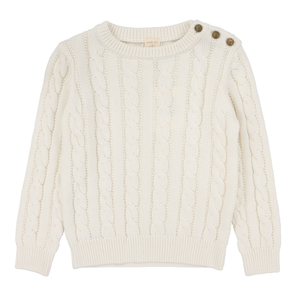 Analogie Cream Cable Knit Sweater