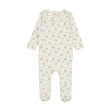 Lilette Winter White/Floral Dainty Floral Footie