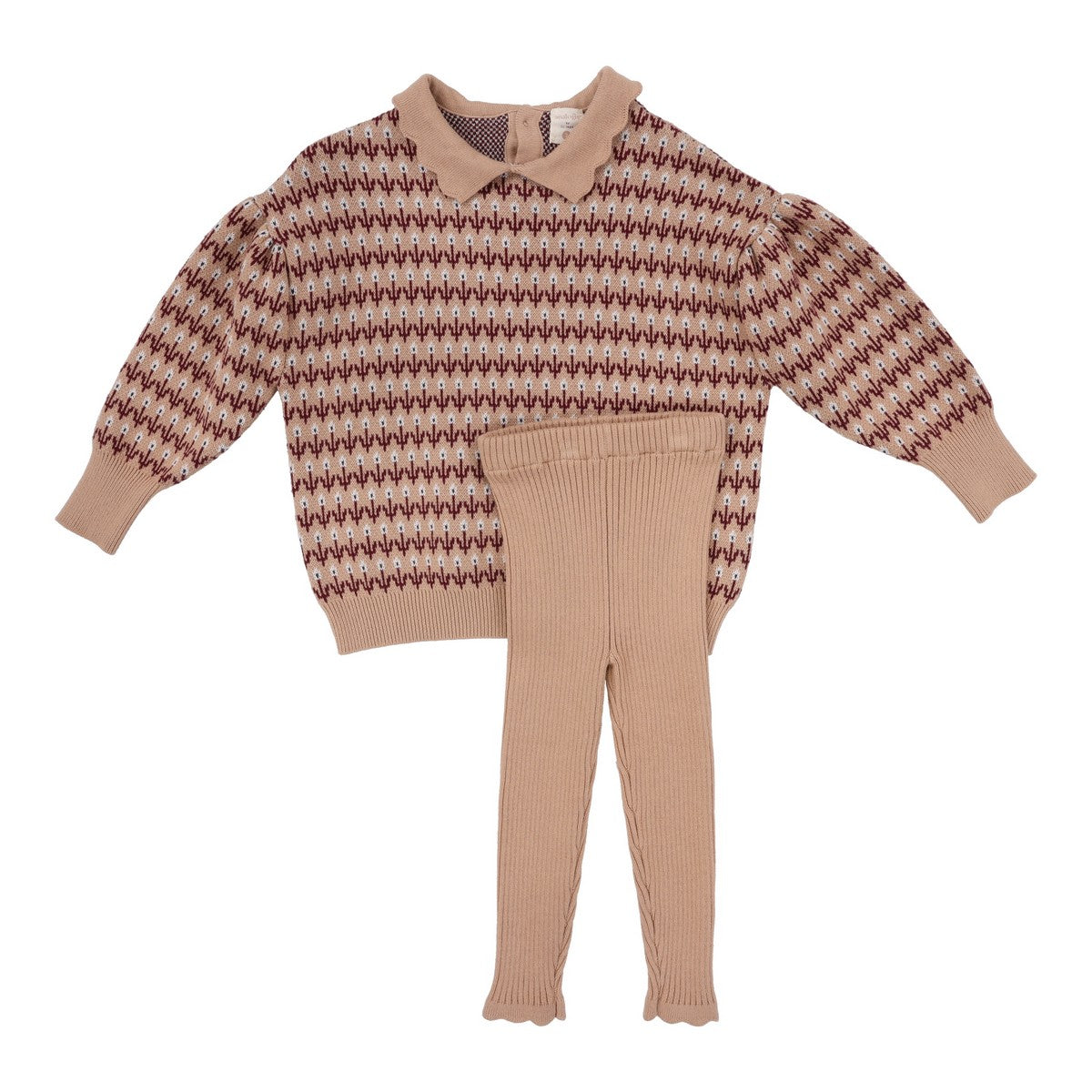 Analogie Dusty Pink Multi Floral Knit Set