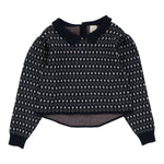 Analogie Navy Multi Floral Knit Sweater