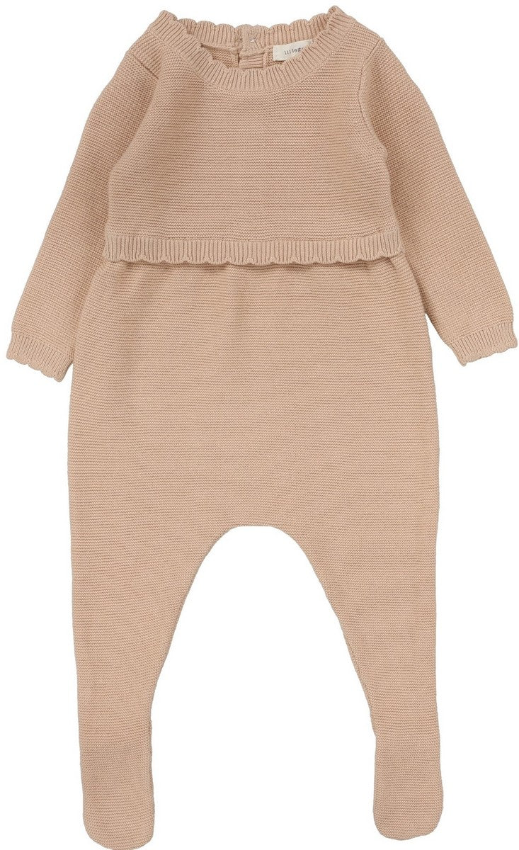 Analogie Dusty Pink Knit Footie