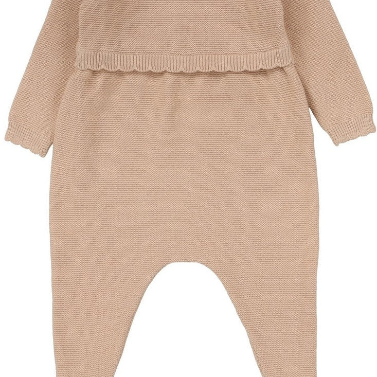 Analogie Dusty Pink Knit Footie