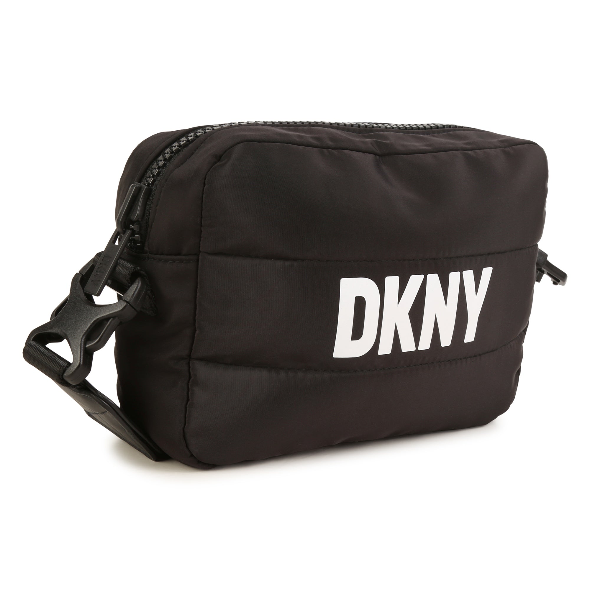 Dkny Girls Black Logo Crossbody Bag One