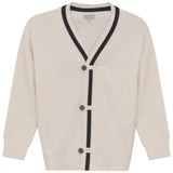 Blumint Cream/Black Contrast Trim Cardigan