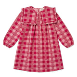 Louis Louise Pink Heart Check Celicia Dress