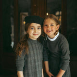 Sweet Threads Light Grey Ruffle Sweater
