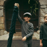 Sweet Threads Light Grey Charcoal Sweater