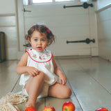 Bamboo White Piped Trim Romper